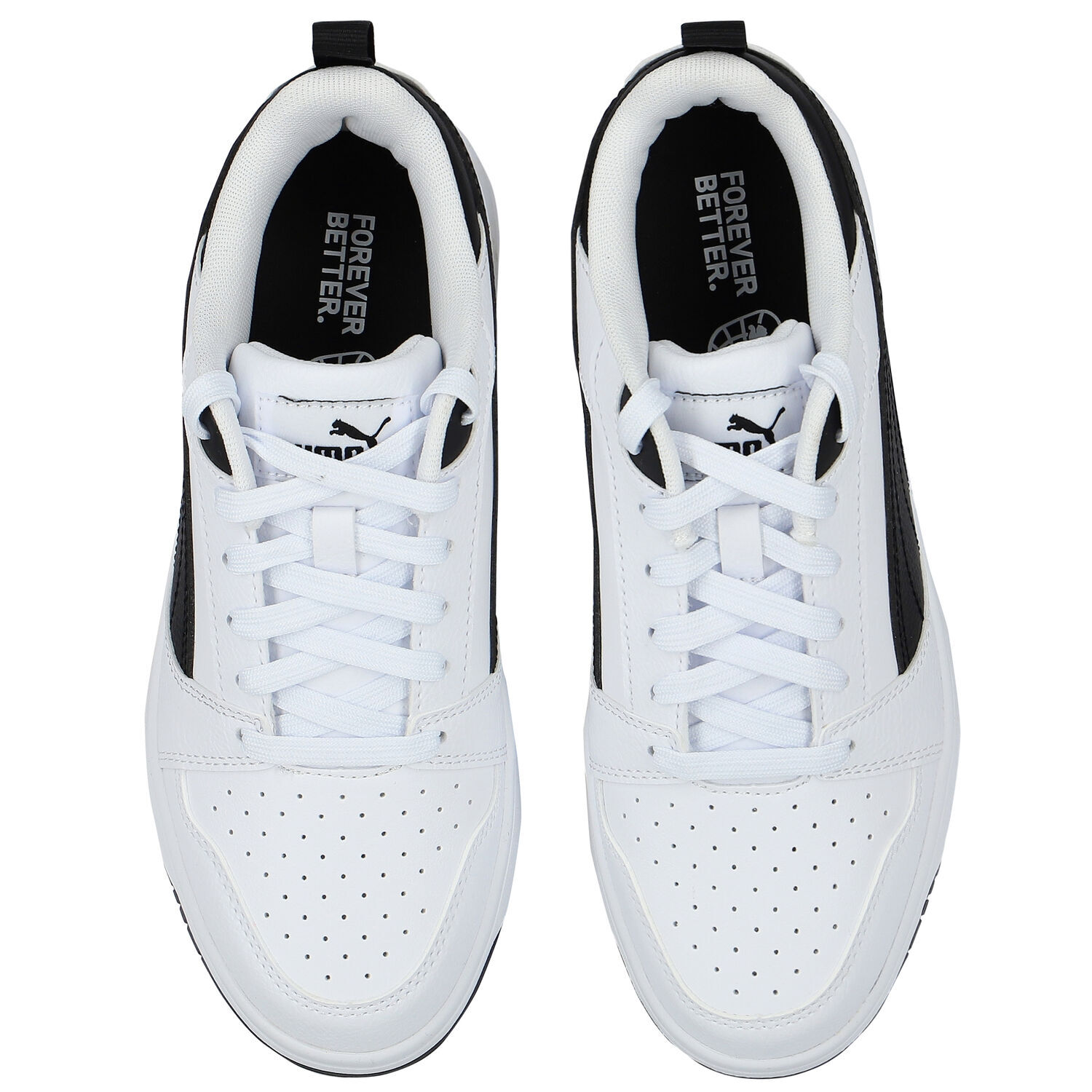 Boys White Rebound Trainers, 1, hi-res