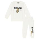 Ivory Teddy Bear Logo Tracksuit, 1, hi-res