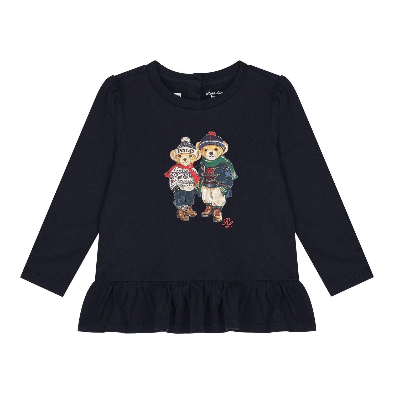 طقم بنات ليغنز بشعار تيدي باللون الأبيض و العاجى, 1, hi-res