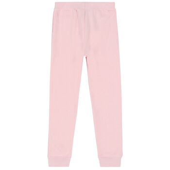 Girls Pink Logo Joggers