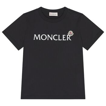 Boys Black Logo T-Shirt