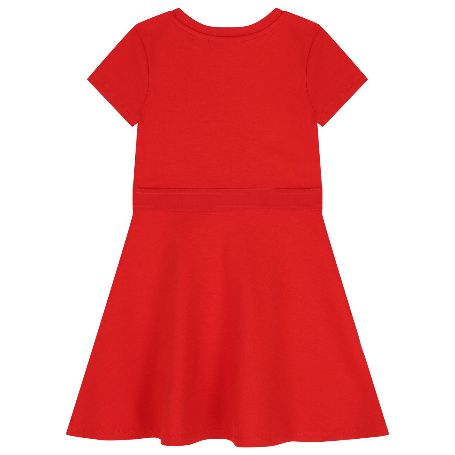 Girls Red Logo Dress, 1, hi-res