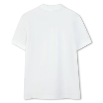 قميص بولو بشعار ميني مي للأولاد باللون ألابيض 