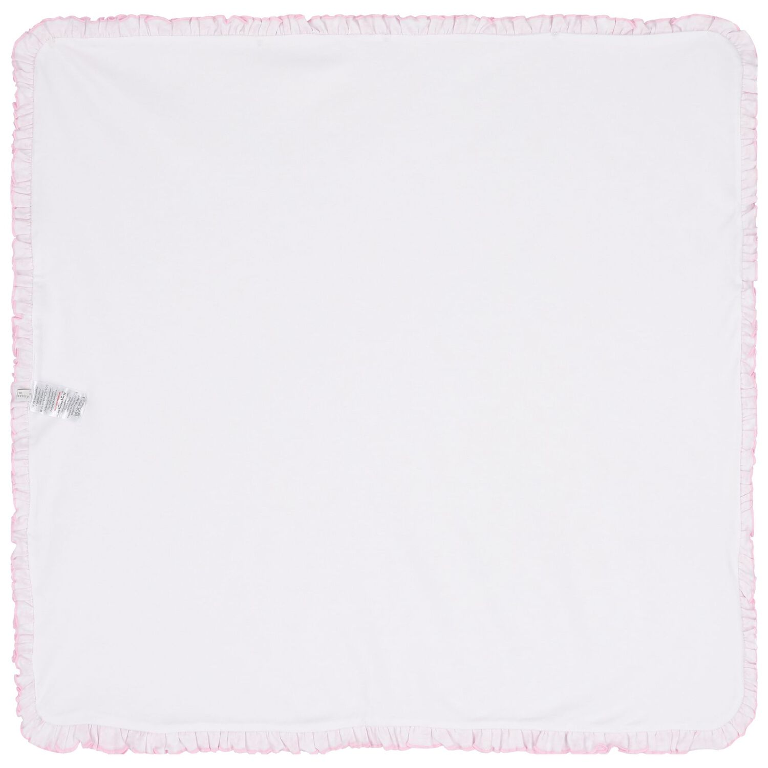 Baby Girls White & Pink Old English Roses Blanket, 1, hi-res
