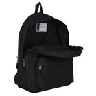Boys Black Canvas Pony Logo Backpack ( 44cm ), 3, hi-res
