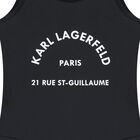 Girls Black Logo Swimsuit, 1, hi-res