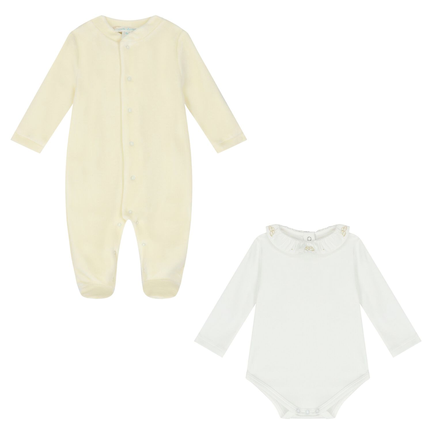 Ivory & White Angel Wings Babygrow Set, 1, hi-res image number null