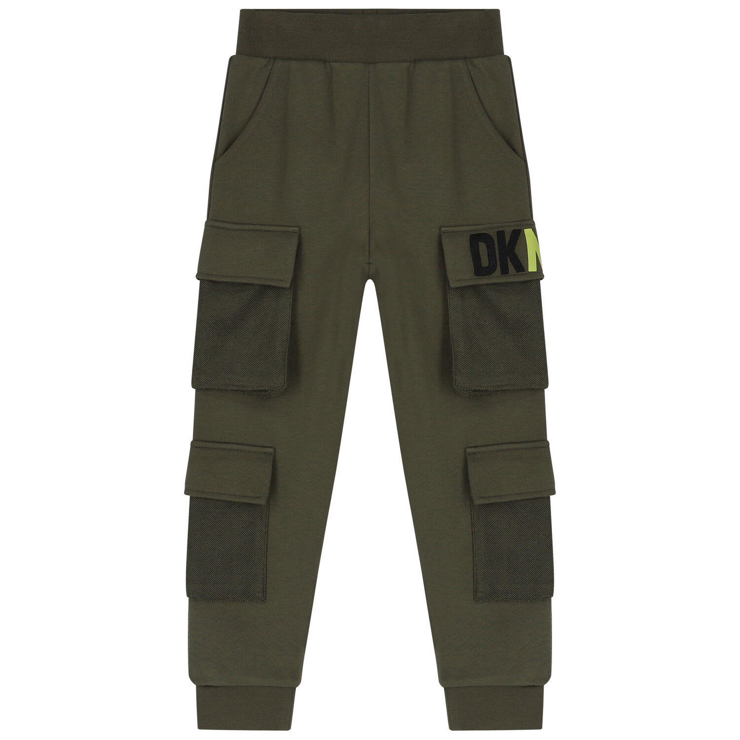 Boys Green Logo Cargo Joggers, 1, hi-res