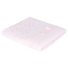 Baby Girls Pink Floral Blanket, 1, hi-res
