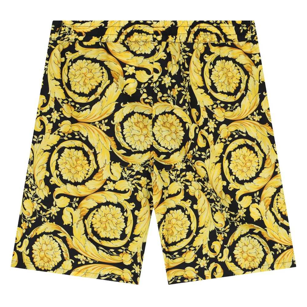 Black Barocco Shorts