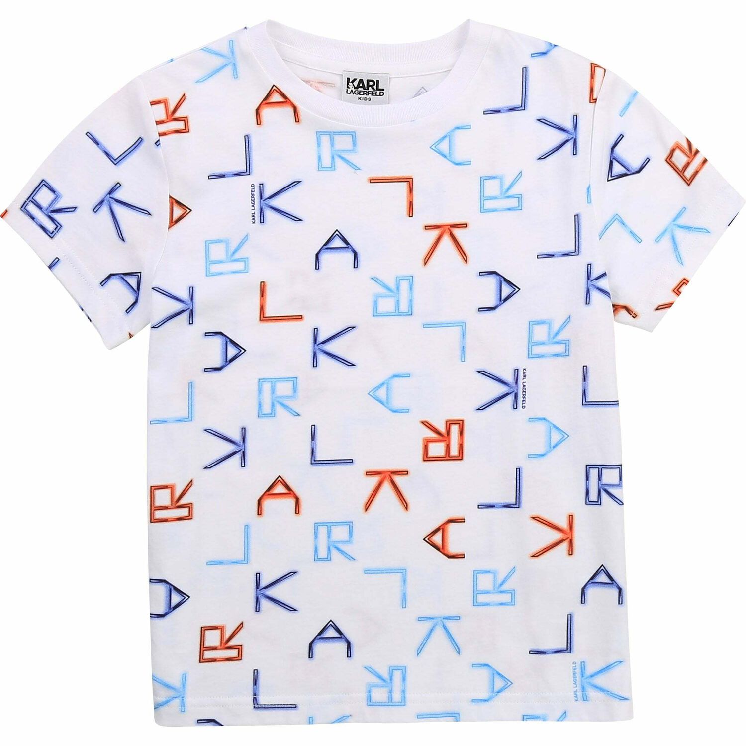 Boys White Logo T-Shirt, 1, hi-res image number null