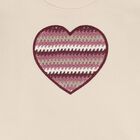 Girls Beige Heart Skirt Set, 1, hi-res