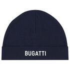 Baby Boys Navy Blue Logo Hat, 1, hi-res
