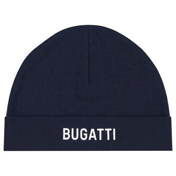 Baby Boys Navy Blue Logo Hat