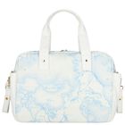 Baby Boys White & Blue Geo Map Changing Bag, 3, hi-res