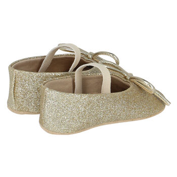 Baby Girls Gold Glitters Shoes
