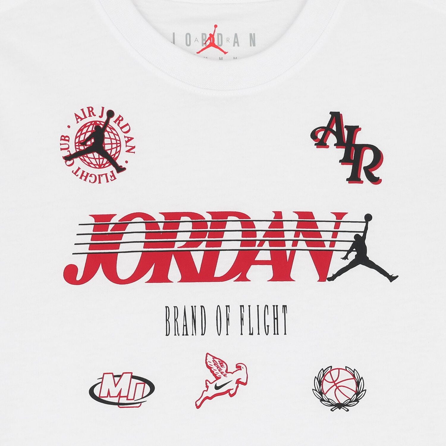 Boys White Sports Club Jordan Logo T-Shirt, 1, hi-res