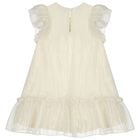 Girls Gold Logo Dress, 1, hi-res