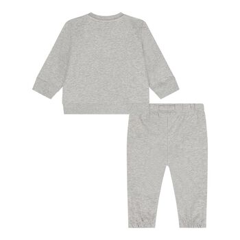 Baby Boys Grey Logo Tracksuit