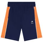 Boys Ivory & Navy Blue Disney Shorts Set, 1, hi-res