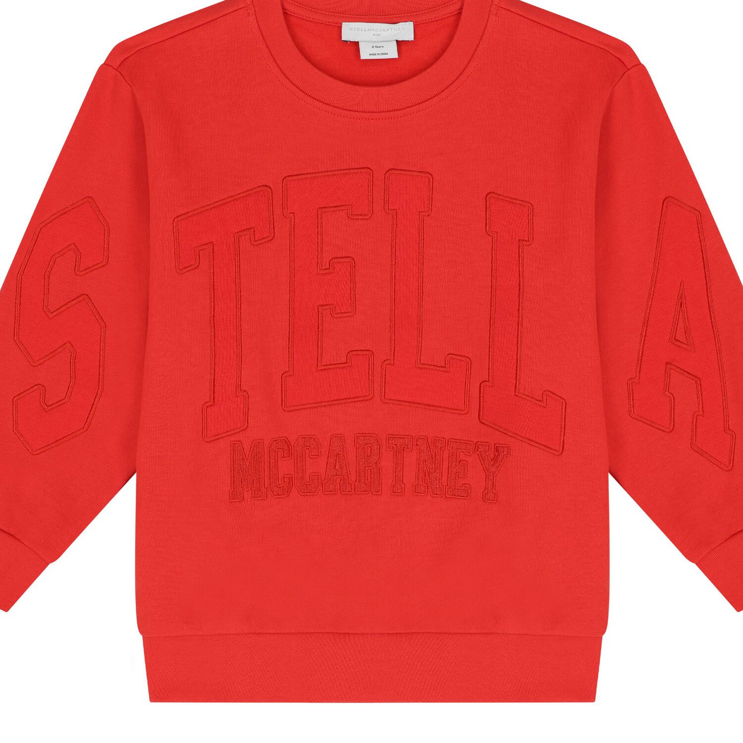 Boys Red Logo Sweatshirt, 1, hi-res