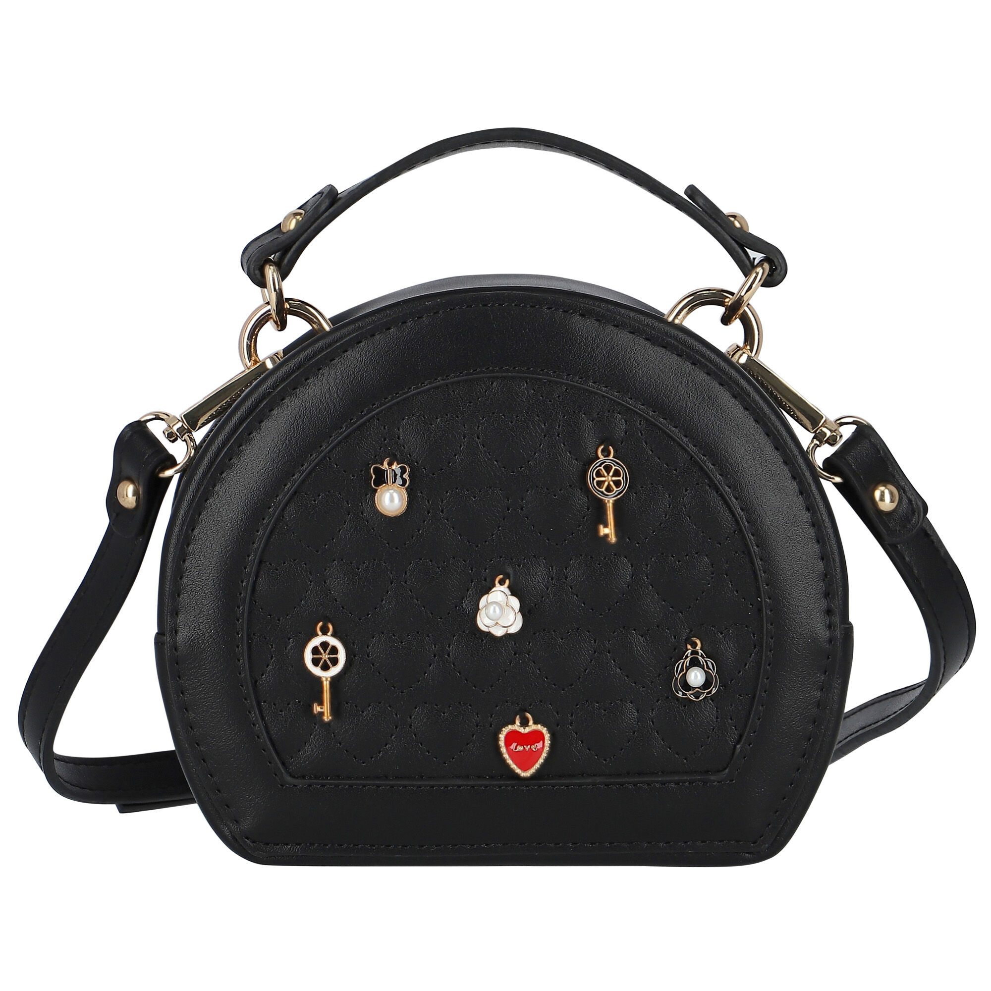 Ladies black shoulder bag clearance
