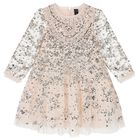 Girls Pink Sequin Tulle Dress, 1, hi-res