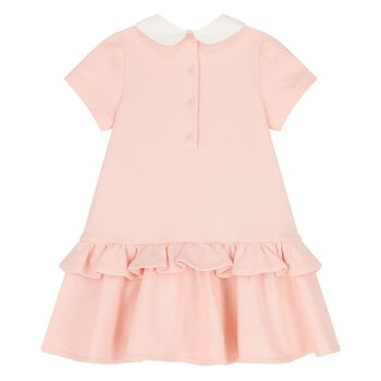 Younger Girls Pink Logo Dress