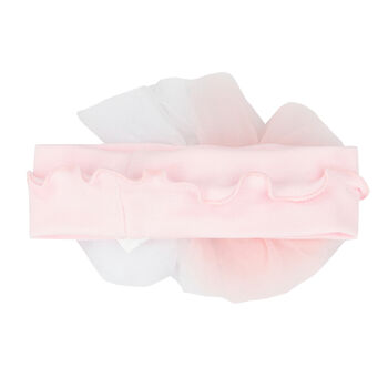 Baby Girls Pink & White Flower Headband