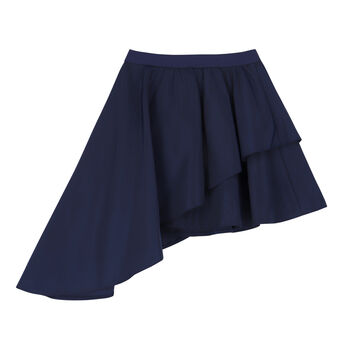 Girls Navy Asymmetric Skirt