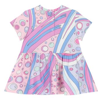 Younger Girls Pink & Lilac Fontane Dress