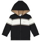 Baby Boys Black Logo Tracksuit, 1, hi-res