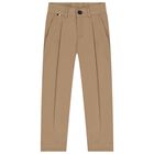 Boys Beige Trousers, 1, hi-res