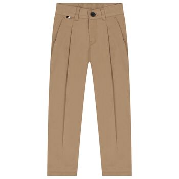 Boys Beige Trousers