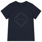 Boys Navy Blue Logo T-Shirt, 1, hi-res