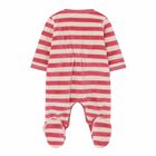 Baby Girls Red & Ivory Bear Babygrow, 1, hi-res