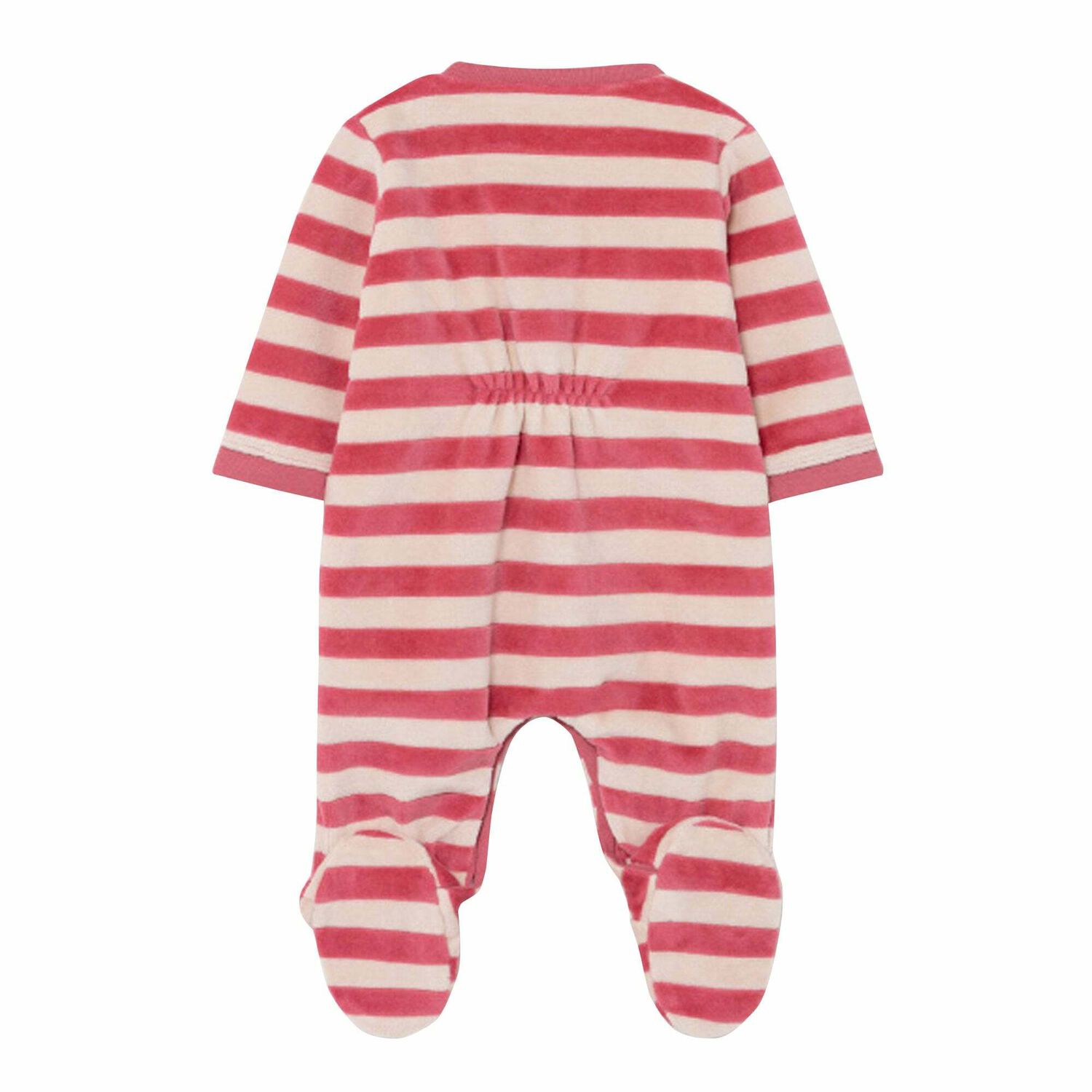 Baby Girls Red & Ivory Bear Babygrow, 1, hi-res image number null