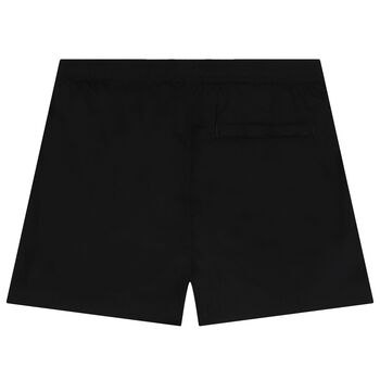 Boys Black Logo Swim Shorts