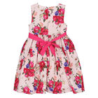 Girls Pink Floral Dress, 1, hi-res