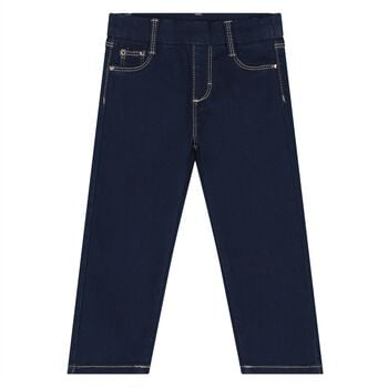 بنطلون جينز الكحلي  للبنات الصغيرات