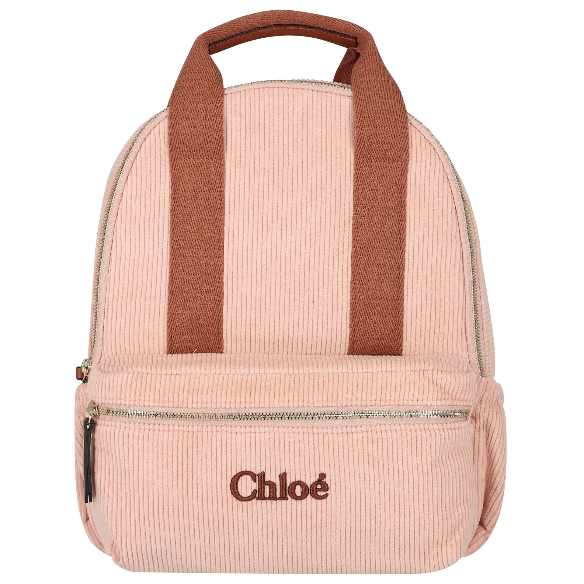 CHLOE Girls Pink Logo Backpack | Junior Couture