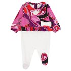 Baby Girls Multi-Coloured Orchidee Babygrow Set, 1, hi-res