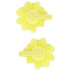 Girls Yellow Flower Hairclips ( 2-Pack ), 1, hi-res