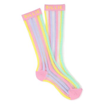 Girls Multi-Coloured Stripes Socks