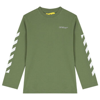 Green Logo Long Sleeve Top