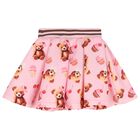 Girls Ivory & Pink Bear Skirt Set, 1, hi-res