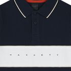 Boys Navy Blue & White Polo Shirt, 1, hi-res
