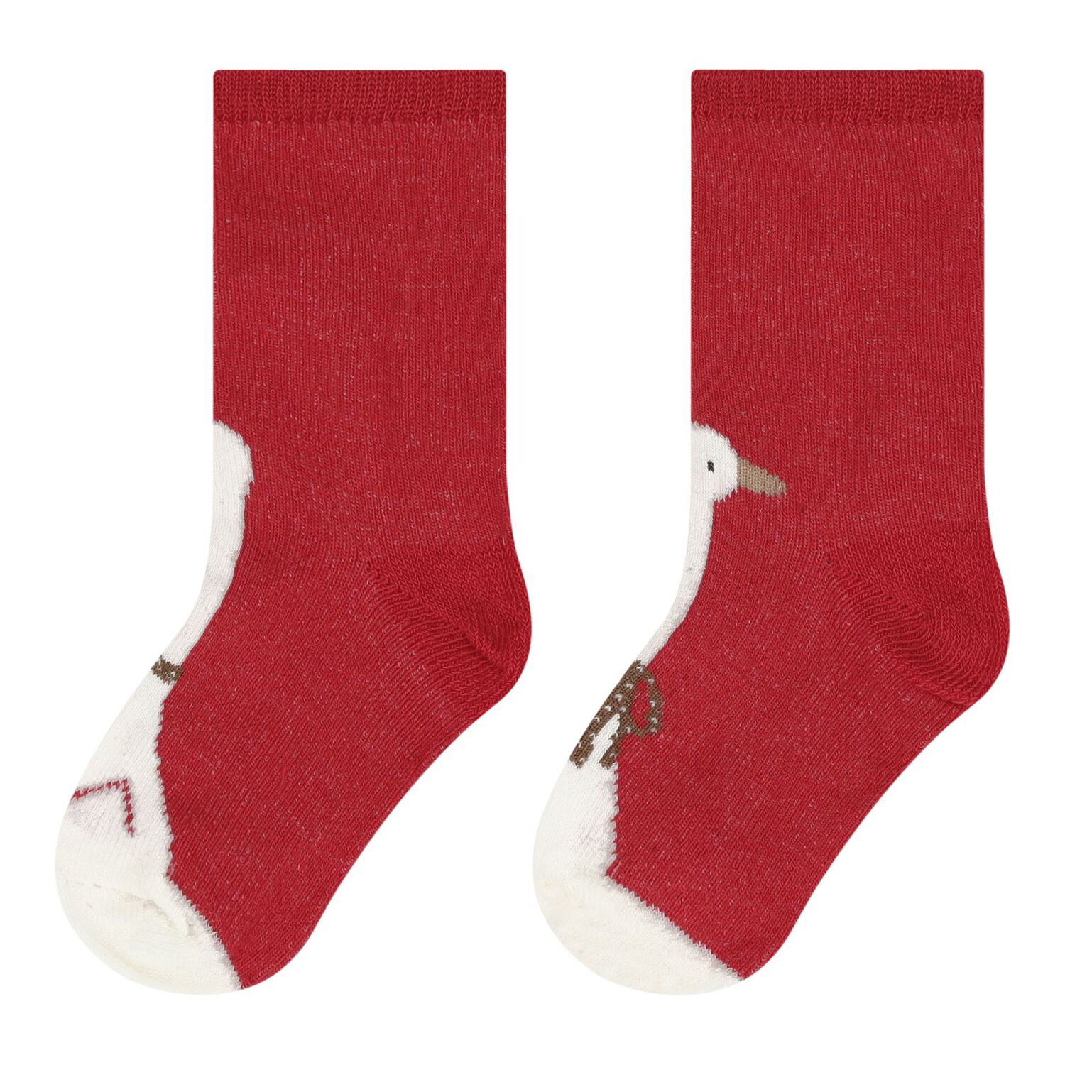 Baby Girls Red & Ivory Socks ( 4-Pack ), 3, hi-res image number null