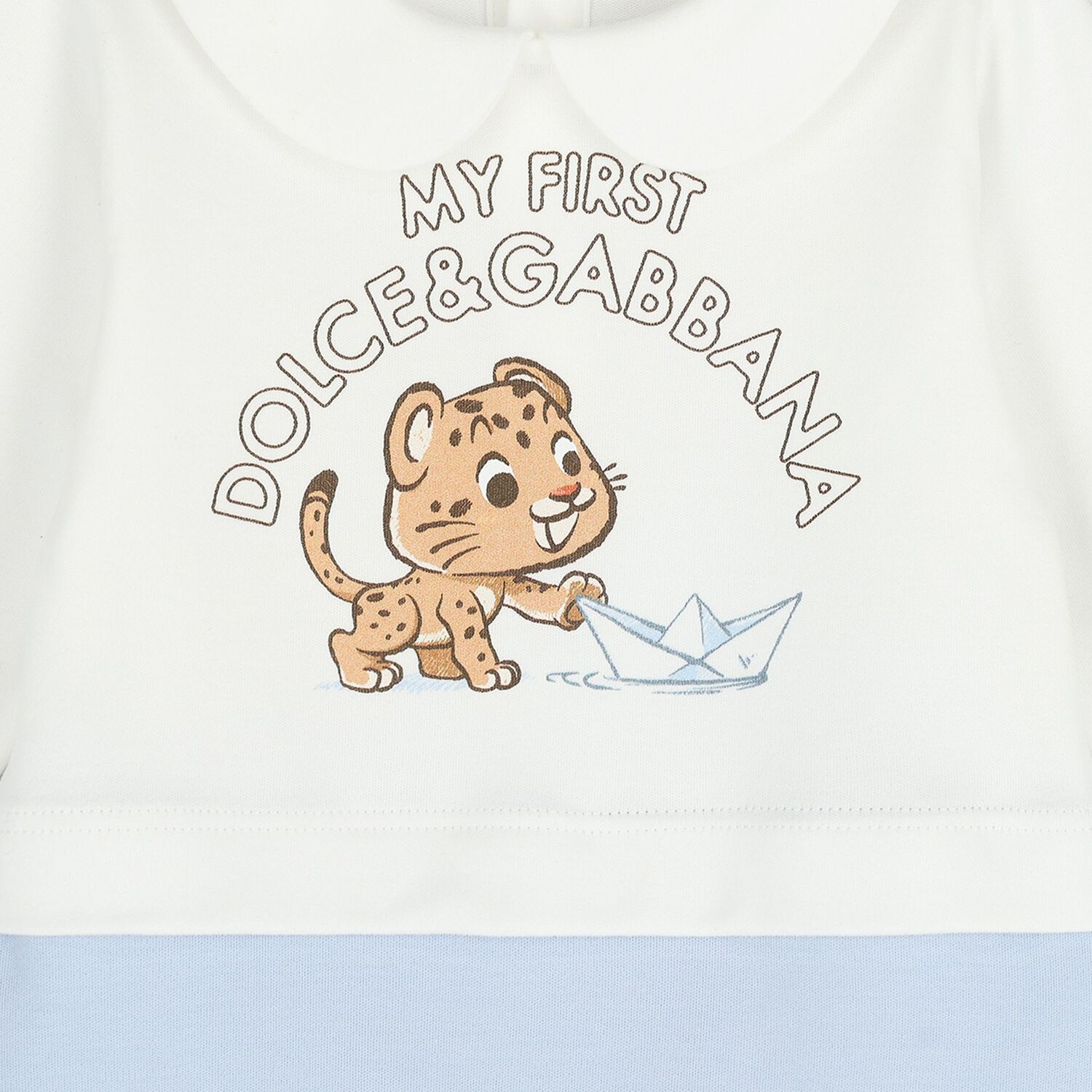 Baby Boys White & Blue Leopard Babygrow Gift Set, 1, hi-res