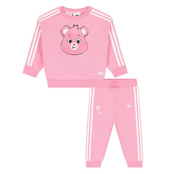 Younger Girls Pink Care Bears Tracksuit